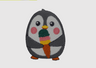 Detailansicht Klettpatch Pinguin
