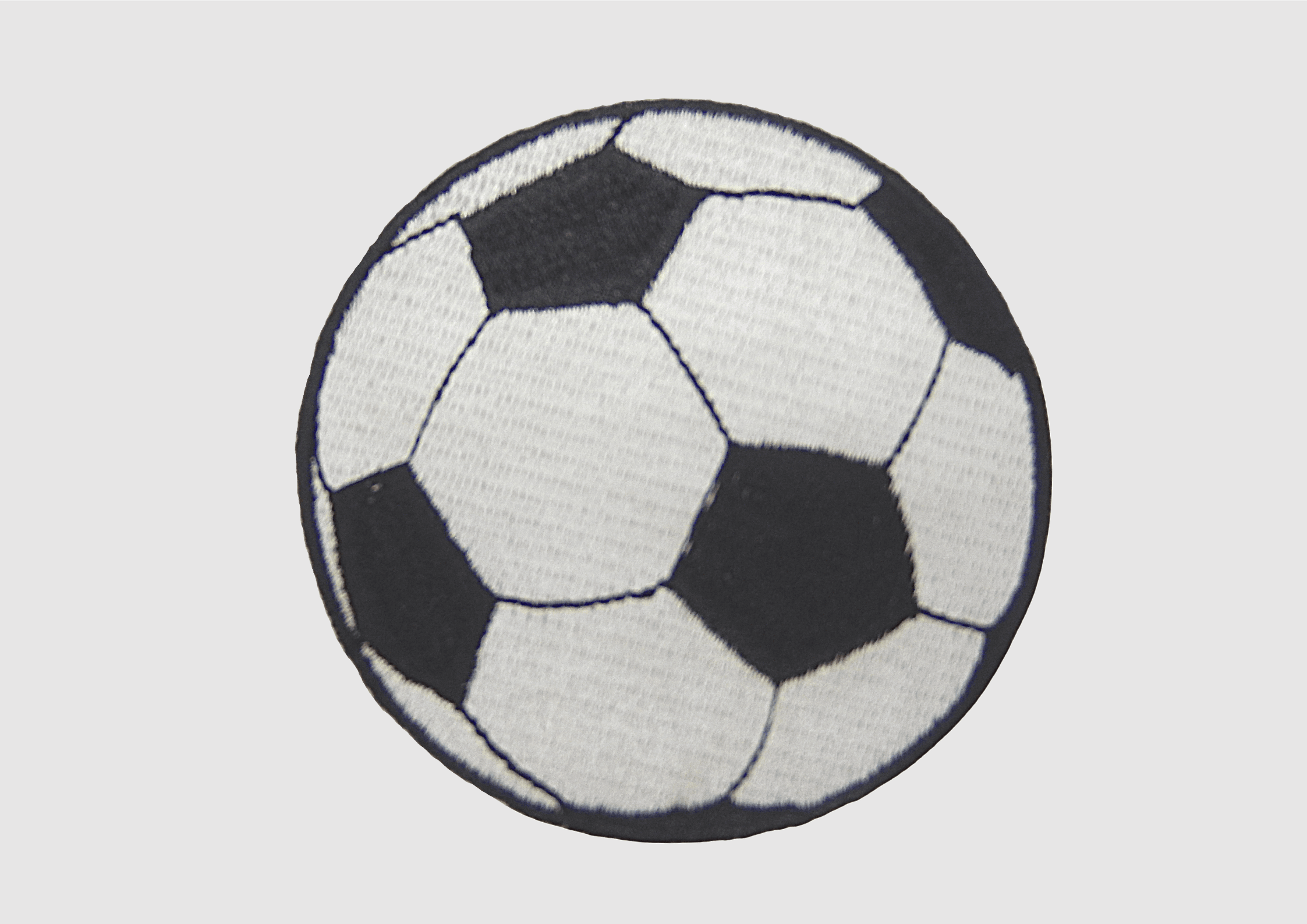 Detailansicht Klettpatch Fußball