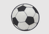 Detailansicht Klettpatch Fußball