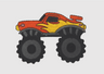 Detailansicht Klettpatch Monstertruck 