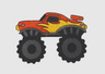 Monstertruck Patch- Warnweste für Kinder